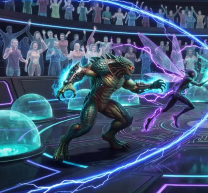 PvP aréna küzdelem Mutants: Genetic Gladiators mutánsokkal
